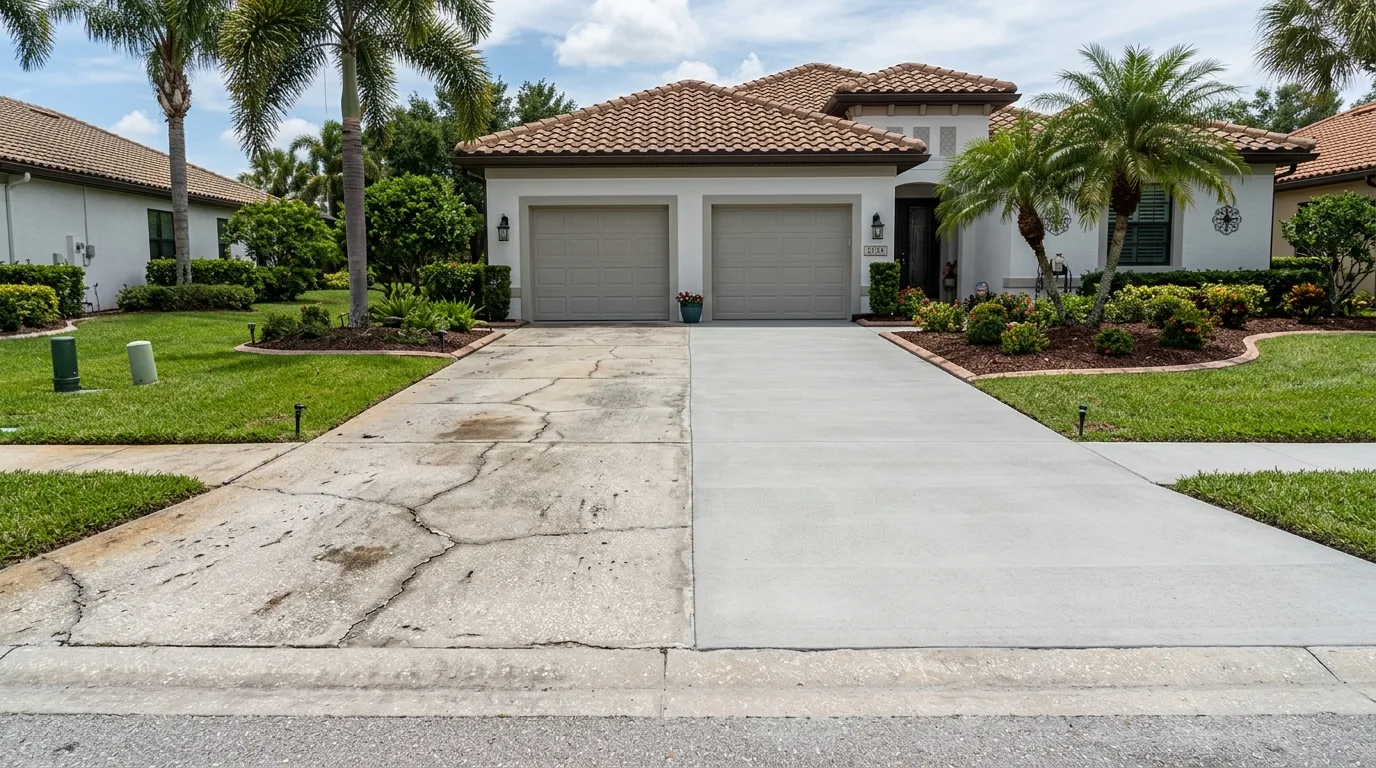 Concrete Driveway Repair vs. Replacement in Florida: How to Decide