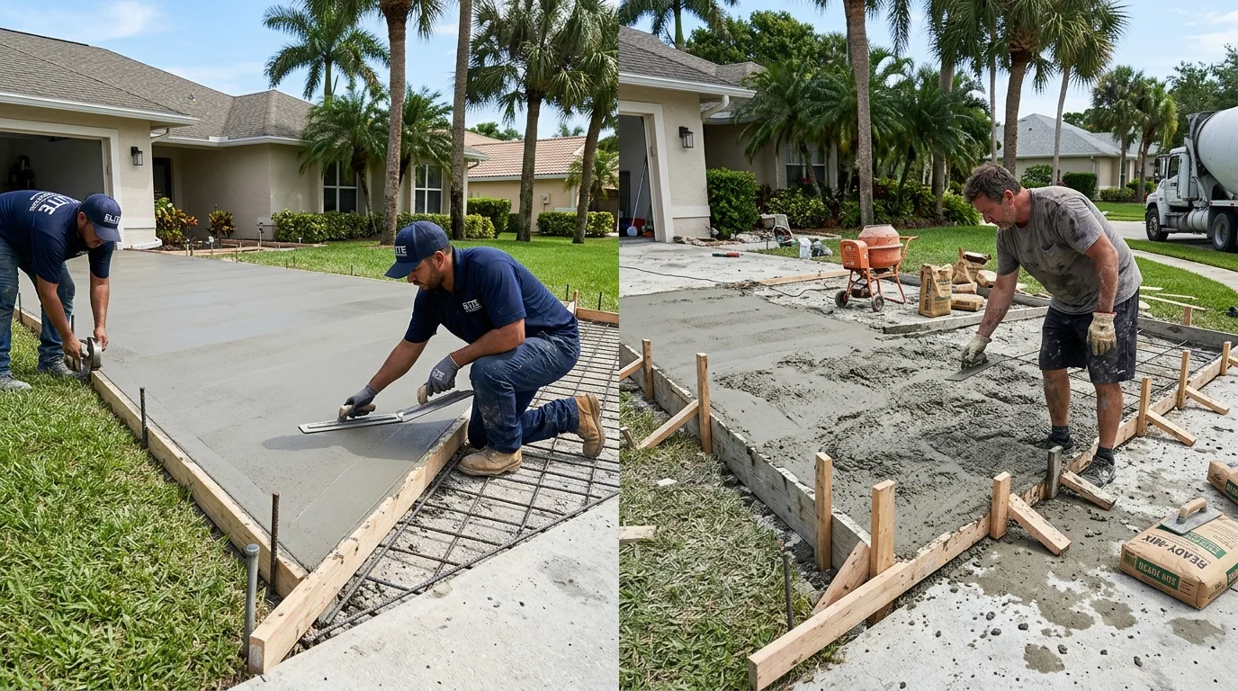DIY vs. Professional Concrete Work in Florida: When to Call an Expert